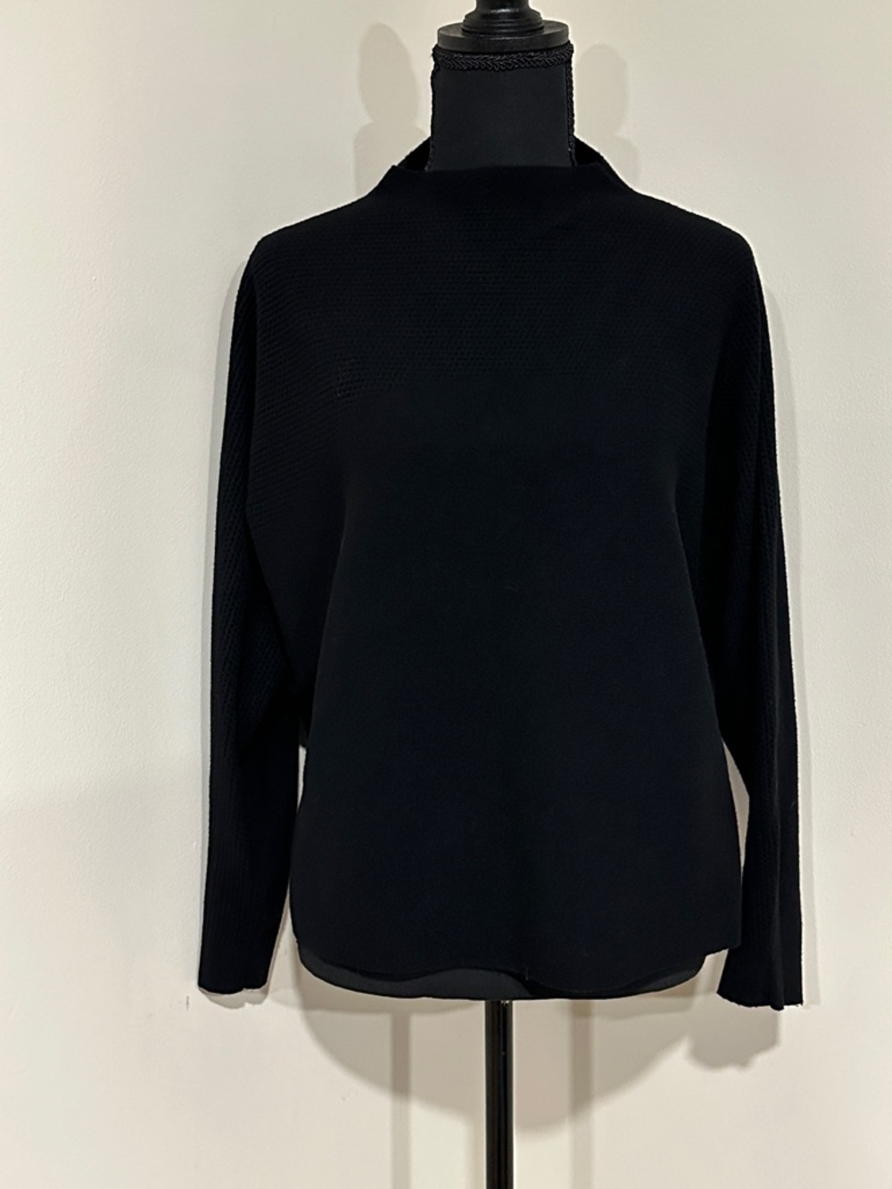 *VILA MILANO* Black Mock Neck Pullover Sweater Size XL